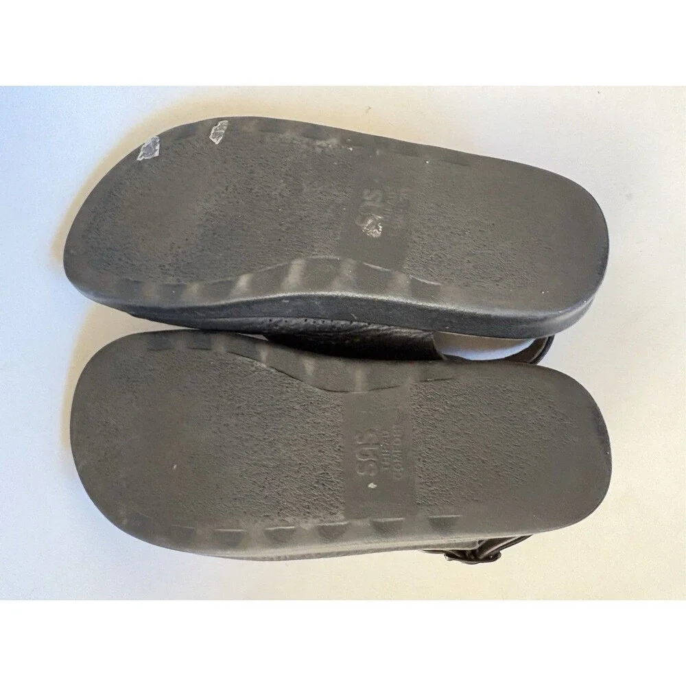 SAS Bravo Sandal Black Leather Mens 11 Comfort Shoe